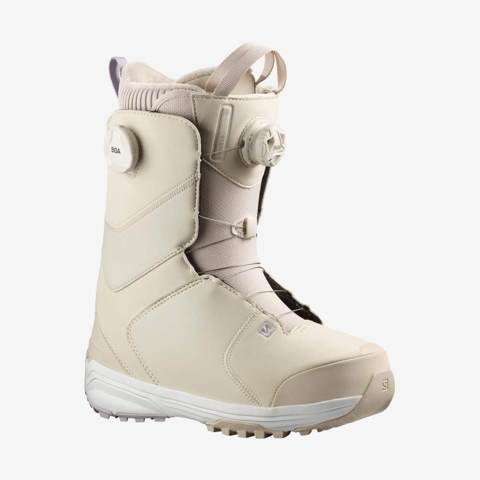 KIANA DUAL BOA Boots de snowboard F Rainy Day-Jacaranda-White