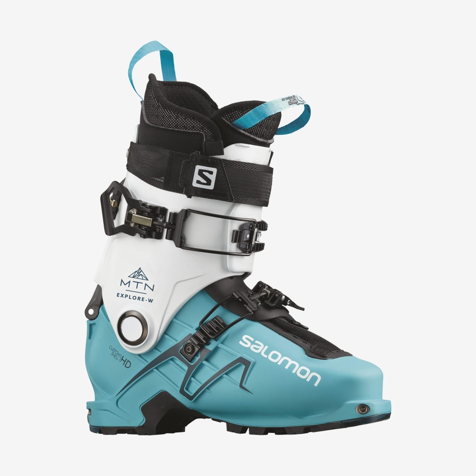 MTN EXPLORE Chaussures de ski de randonnée F White-Scuba Blue-Blue