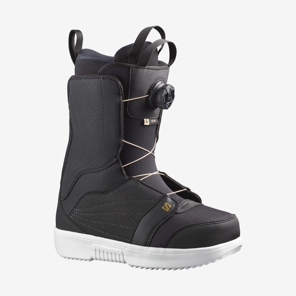 PEARL BOA Boots de snowboard F Black-White-Gold