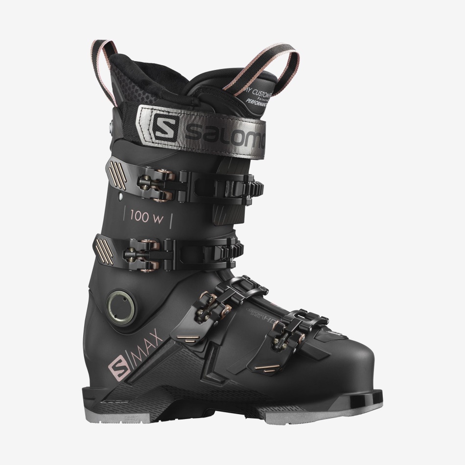 S/MAX 100 Chaussures de ski de piste F Black-Pink Gold-Belluga