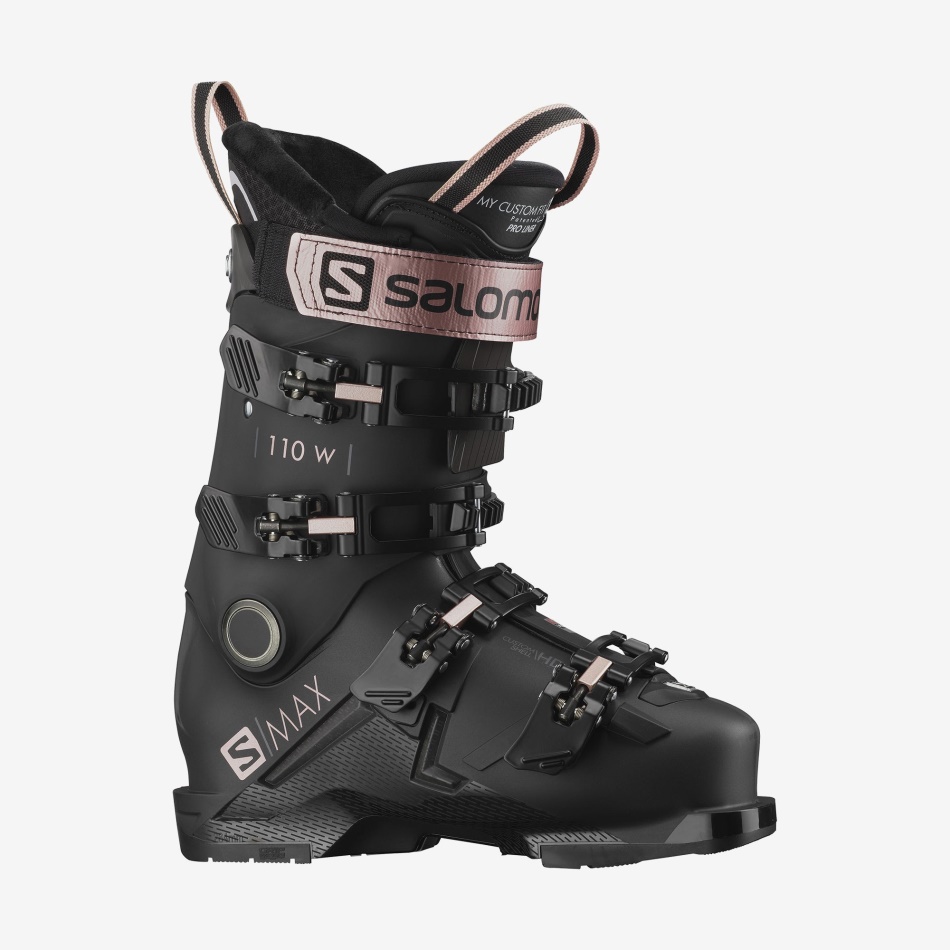S/MAX 110 Chaussures de ski de piste F Black-Rose Gold-Belluga