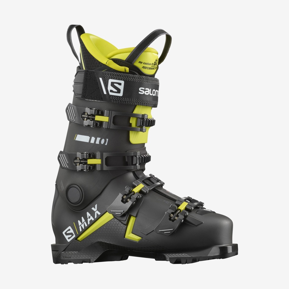 S/MAX 110 Chaussures de ski de piste H Belluga-Acid Green-White