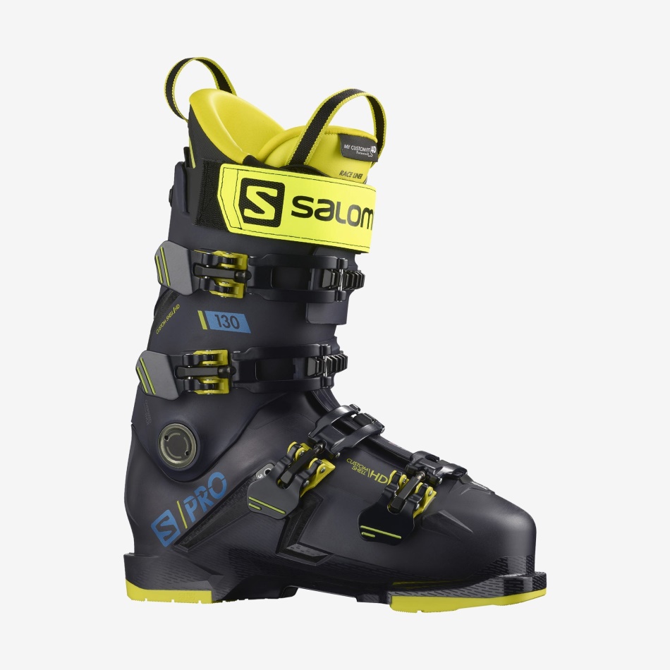 S/PRO 130 Chaussures de ski de piste H Night Sky-Yellow-Blue