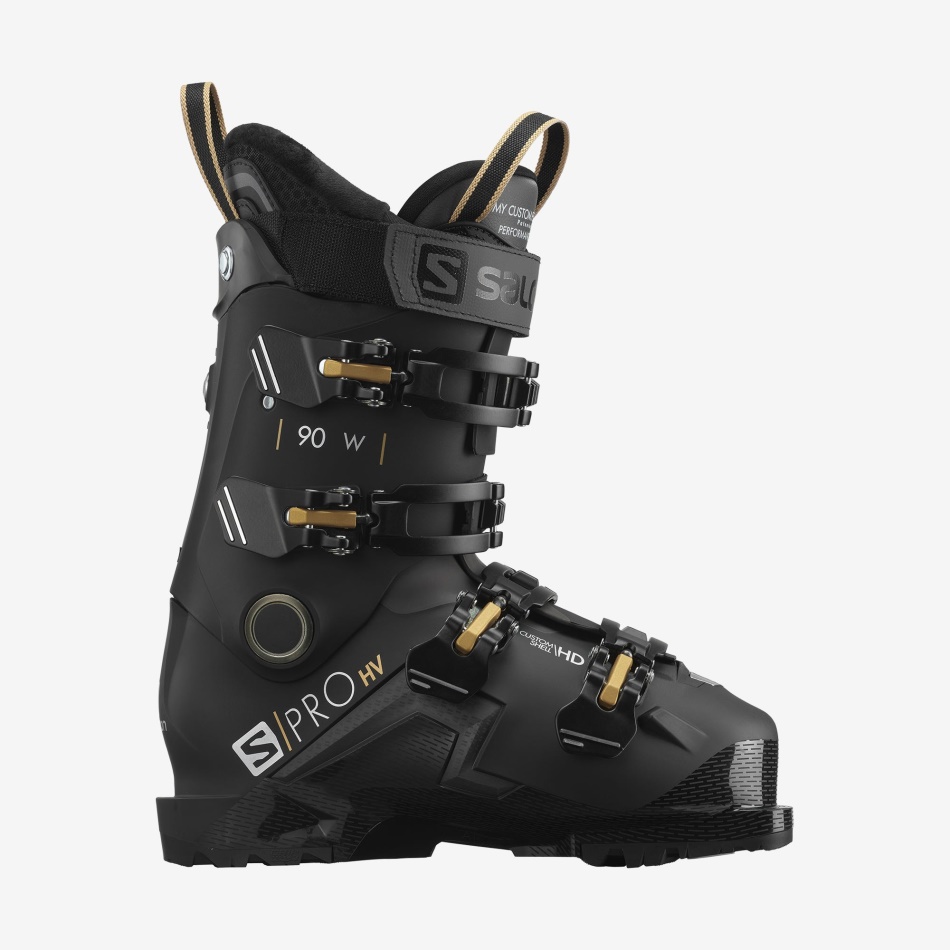 S/PRO HV 90 Chaussures de ski de piste F Black-Belluga-Golden Glaw