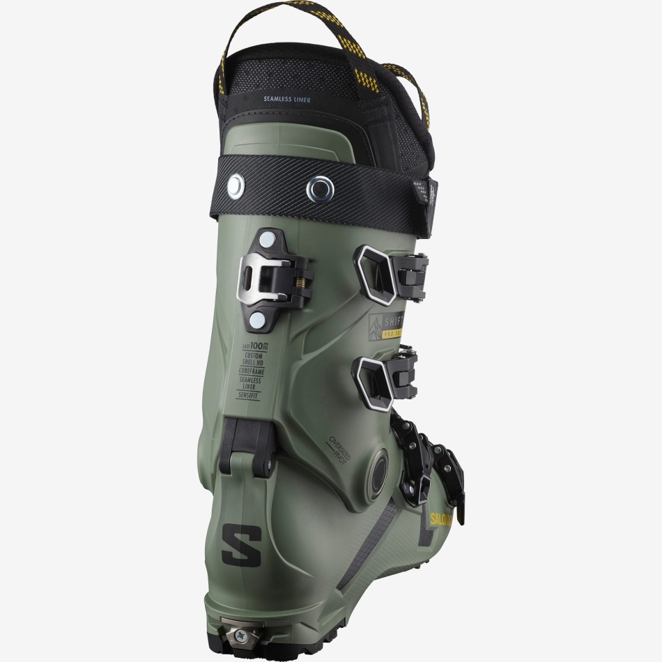 SHIFT PRO 100 AT Chaussures de ski Freeride H Oil Green-Black-Solar Power