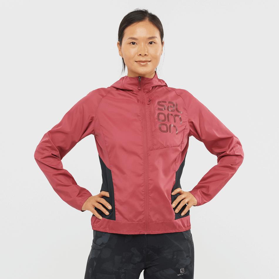 BONATTI CROSS WIND Veste coupe-vent F EARTH RED-CABERNET-BLACK