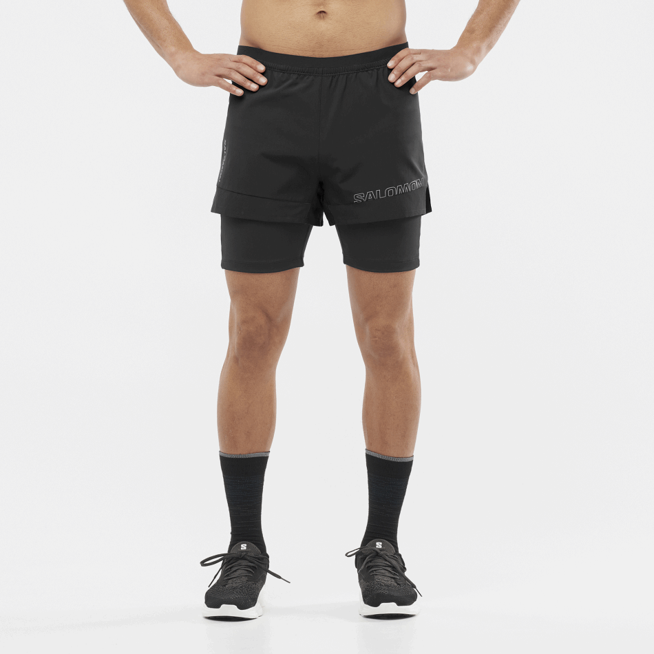 CROSS 2IN1 Short H DEEP BLACK