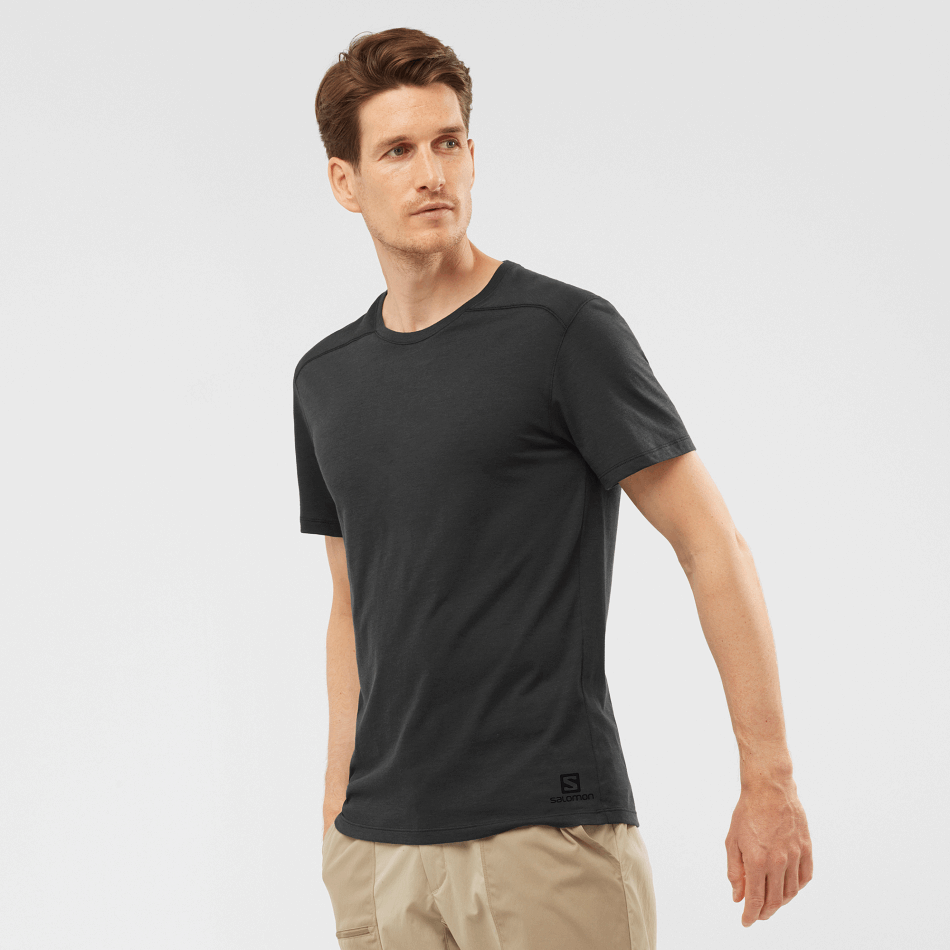ESSENTIAL SOLID T-shirt à manches courtes H BLACK