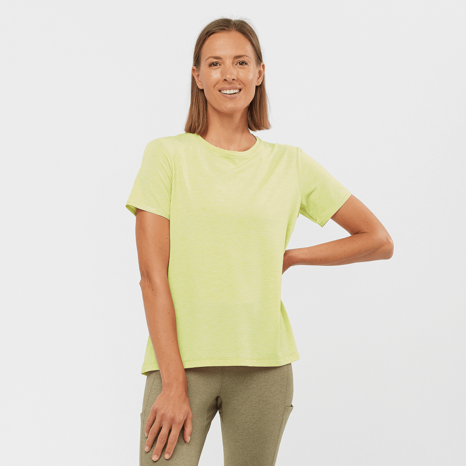 ESSENTIAL TENCEL T-shirt à manches courtes F SUNNY LIME
