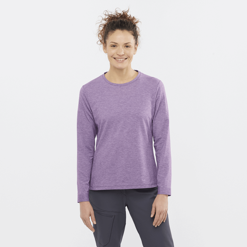 ESSENTIAL TENCEL T-shirt à manches longues F CROWN JEWEL
