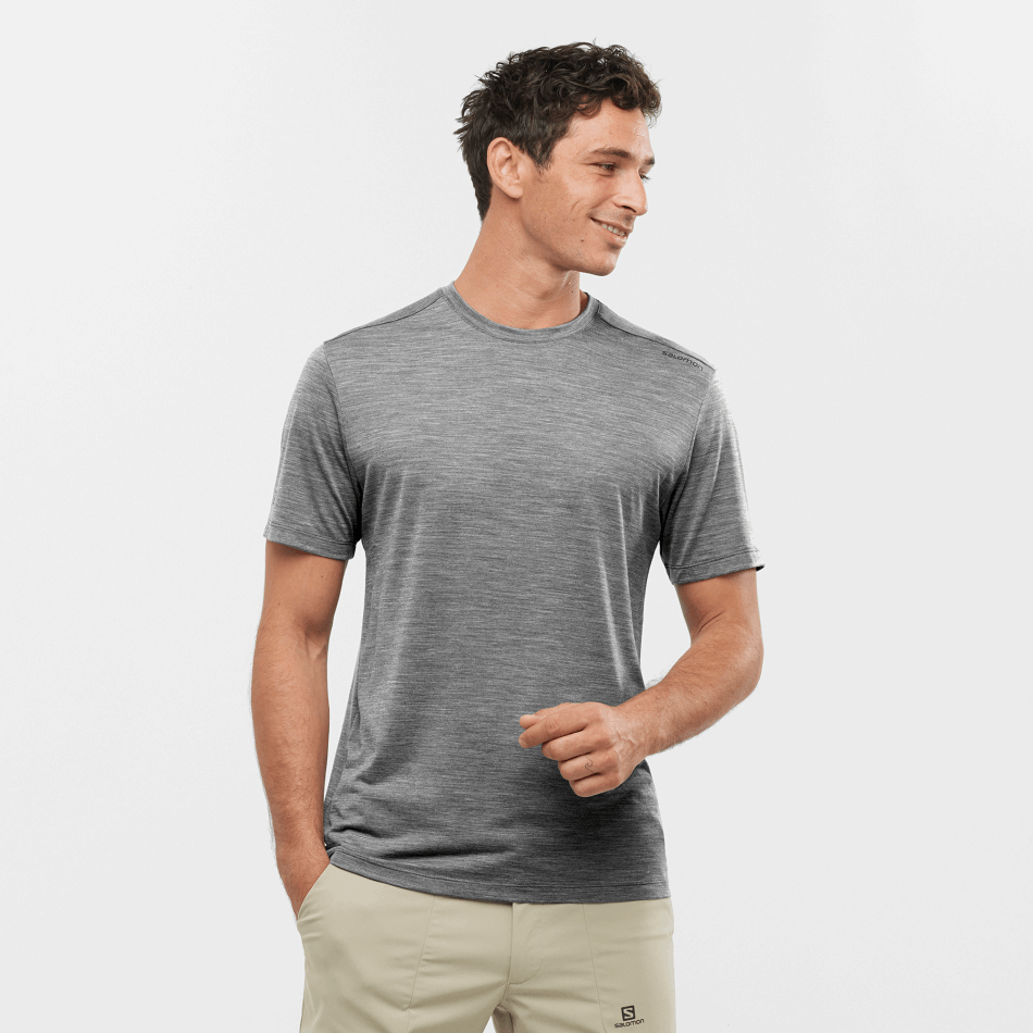 OUTLIFE MERINO BLEND T-shirt à manches courtes H Medium Grey