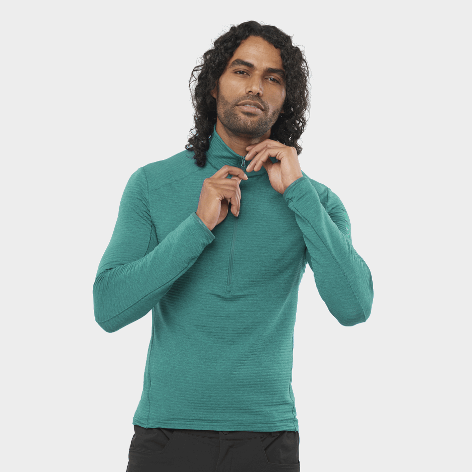 OUTLINE Couche intermédiaire H avec demi-zip PACIFIC