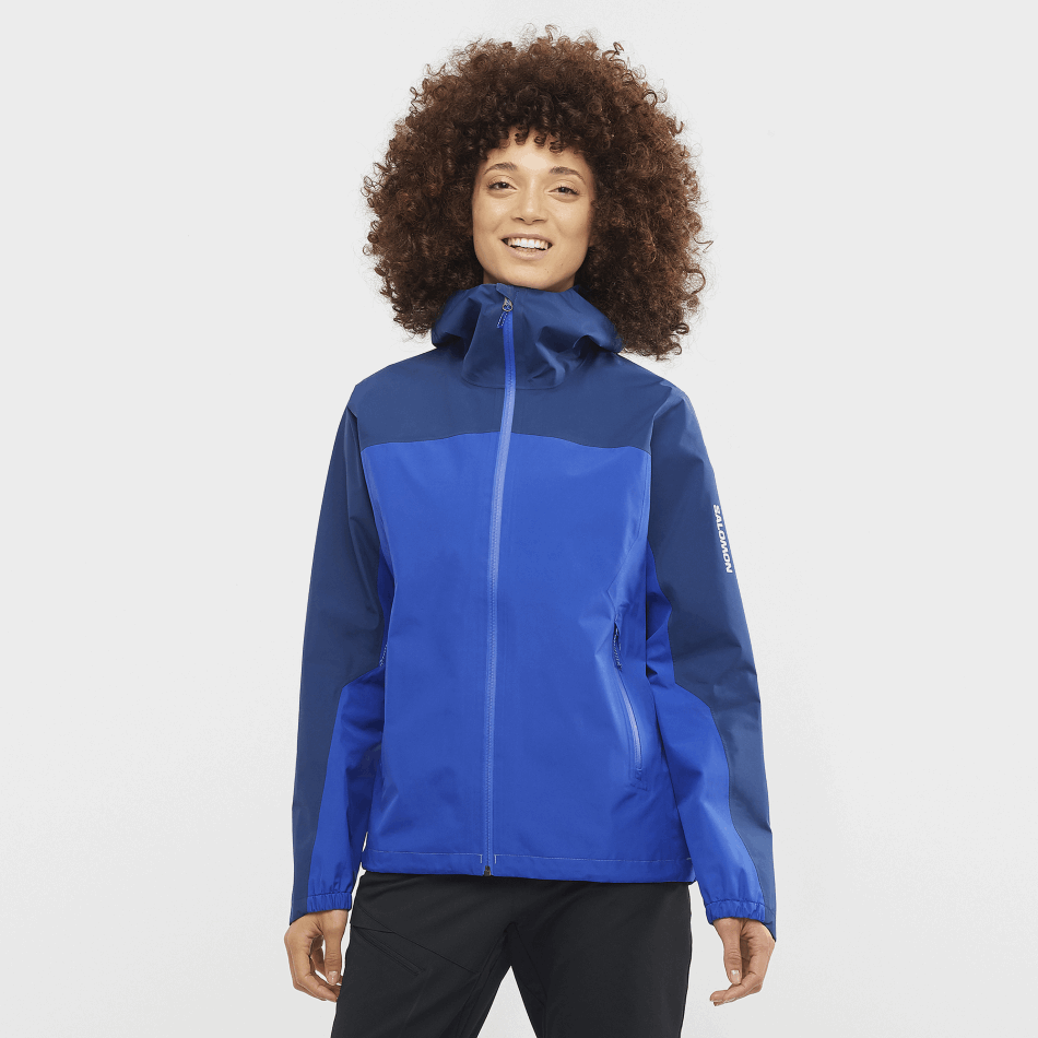 OUTLINE GORE-TEX 2.5L Veste Shell F NAUTICAL BLUE-NAVY PEONY