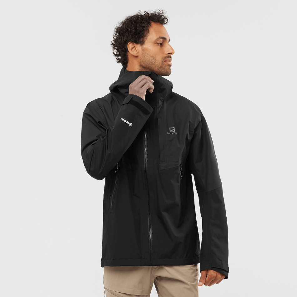 OUTLINE GORE-TEX HYBRID Veste Shell H BLACK