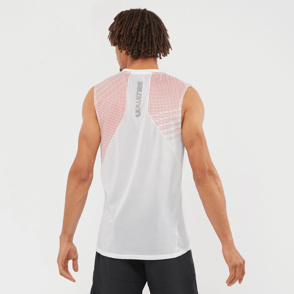 SENSE AERO Débardeur H WHITE-Fiery Red