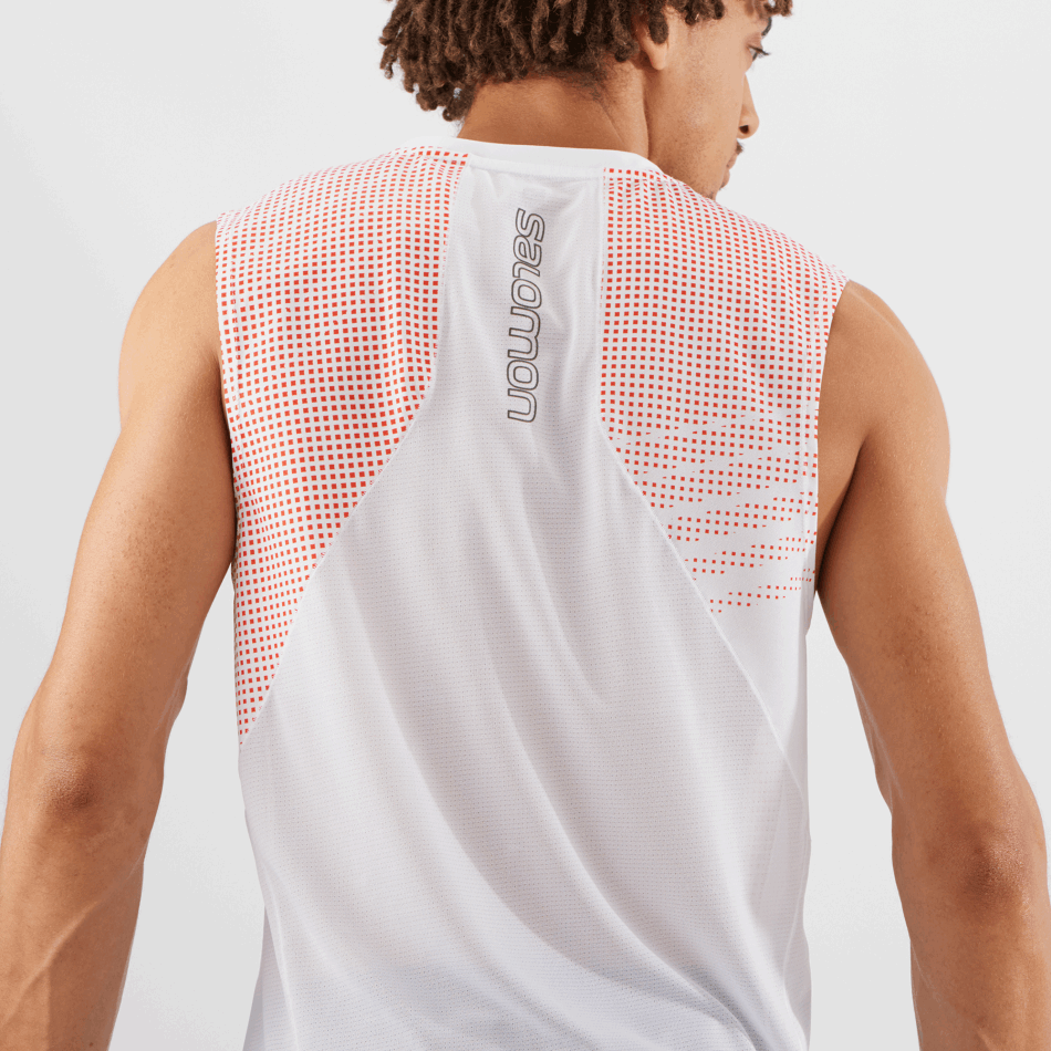 SENSE AERO Débardeur H WHITE-Fiery Red